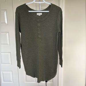 Aritzia Golden by TNA Waffle Tunic